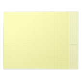 Bloc-note Bloc de papier graphique d'ingénierie jaune (grill (Devant)