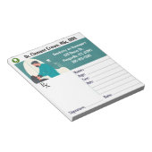 Bloc-note Bloc de prescription dentaire modifiable (Incliné)