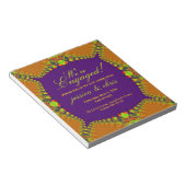 Bloc-note Bloc Invitation du budget du Fiançailles de Mariag (Incliné)