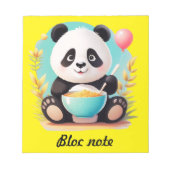 Bloc-note bloc note panda (Devant)