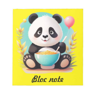 Bloc-note bloc note panda