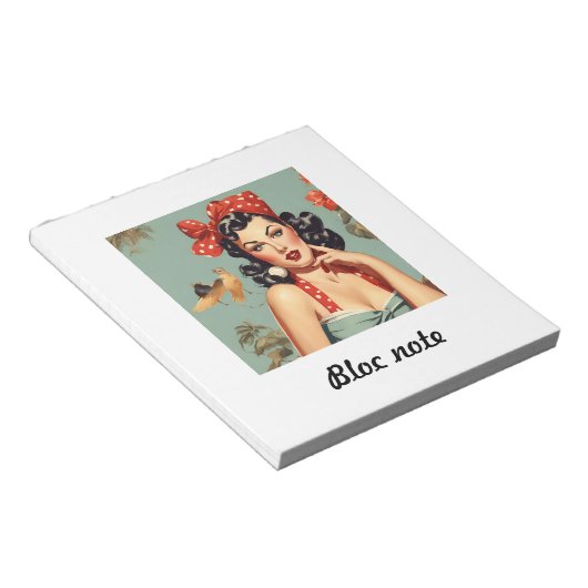 Bloc-note bloc note pin up (Incliné)