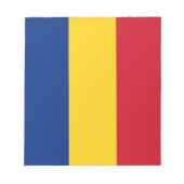 Bloc-note Bloc - notes avec le drapeau de la Roumanie (Devant)