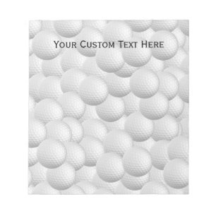 Bloc-note Bloc - notes de coutume de boules de golf
