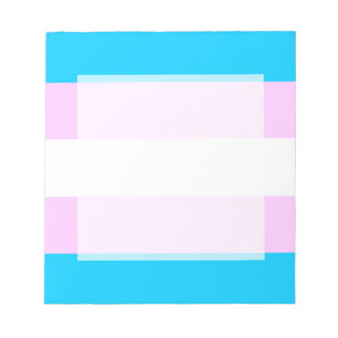 Bloc-note Bloc - notes de drapeau de transsexuel