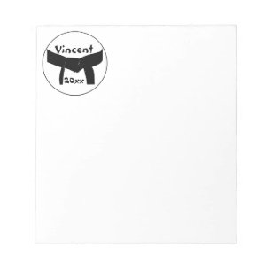 Bloc-note Bloc - notes fait sur commande de ceinture noire
