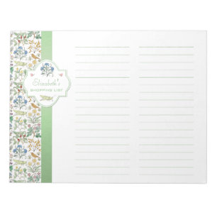 Bloc-note Bloc - notes fait sur commande de liste d'achats