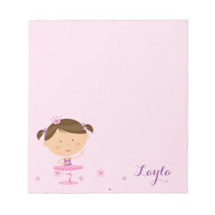 Bloc-note Bloc - notes mignon de fille de ballerine de