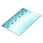 Bloc-note Bloc-notes, Mignons Oiseaux Bleus & Nuages de Prin (Incliné)
