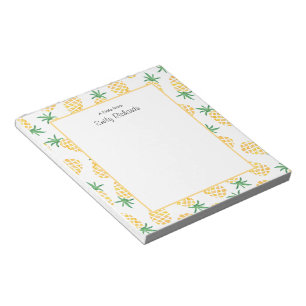 Bloc-note Bloc - notes modelé par ananas personnalisé