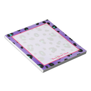 Bloc-note Bloc - notes personnalisé par empreinte de léopa