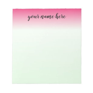 Bloc-note Bloc - notes personnalisé par Ombre rose