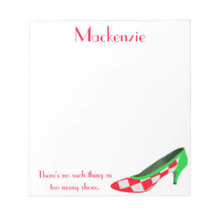 Bloc-note Bloc - notes personnalisés par chaussure mignonne