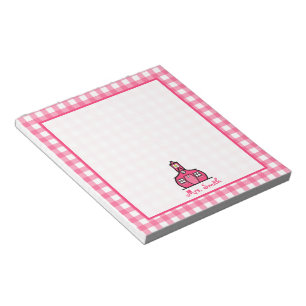 Bloc-note Bloc - notes rose de professeur de guingan