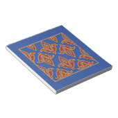Bloc-note Bloc-notes, Rouge, Bleu, Motif Gold Fleur de Lys (Incliné)