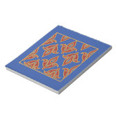 Bloc-note Bloc-notes, Rouge, Bleu, Motif Gold Fleur de Lys (Tourné)