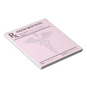 Bloc-note Bloc RX ordonnance modifiable Caducée de docteur (Incliné)
