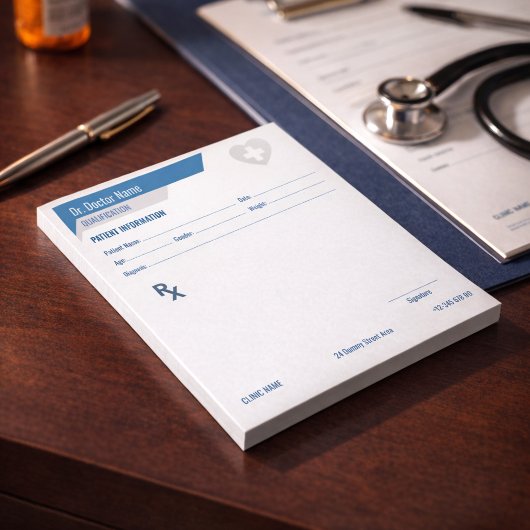 Bloc-note Bloc RX personnalisable pour les médecins - Bloc d