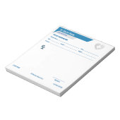 Bloc-note Bloc RX personnalisable pour les médecins - Bloc d (Tourné)