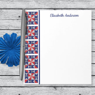 Bloc-note Blocage de courtepointe Americana Note de bordure
