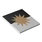 Bloc-note Blocage noir blanc et soleil Brown (Incliné)