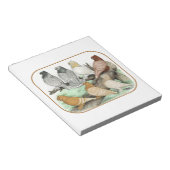 Bloc-note Blondinettes de pigeons de frill classique (Incliné)