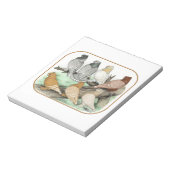 Bloc-note Blondinettes de pigeons de frill classique (Tourné)