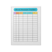 Bloc-note Blood Pressure Tracker Minimal Notepad (Tourné)
