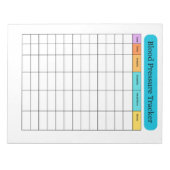 Bloc-note Blood Pressure Tracker Minimal Notepad (Devant)