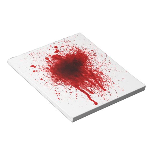 Bloc-note Blood Splatter Realistic (Incliné)