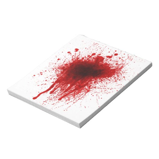 Bloc-note Blood Splatter Realistic (Tourné)