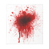 Bloc-note Blood Splatter Realistic (Devant)