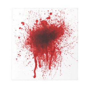 Bloc-note Blood Splatter Realistic