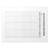 BLOC-NOTE BLOOD SUGAR TRACKER (Devant)