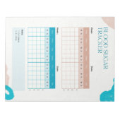 Bloc-note Blood Sugar Weekly Tracker (Devant)