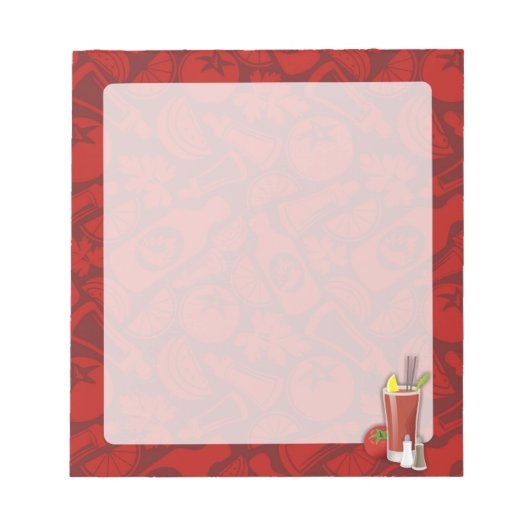 Bloc-note Bloody Mary (Devant)