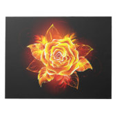 Bloc-note Blooming Fire Rose (Devant)