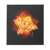 Bloc-note Blooming Fire Rose (Devant)