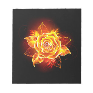 Bloc-note Blooming Fire Rose