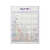 Bloc-note Blooming Purple Garden_ Compteur de Pas (Tourné)