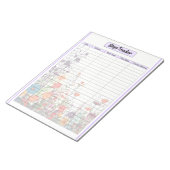 Bloc-note Blooming Purple Garden_ Compteur de Pas (Incliné)