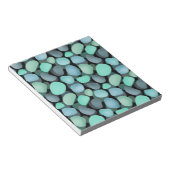 Bloc-note Blue and green sea pebbles (Incliné)