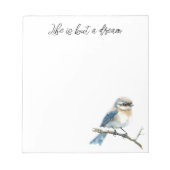 Bloc-note Blue Bird on a Tree Branch (Devant)