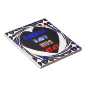 Bloc-note Blue Black Hakuna Matata Baby Kids Design.png (Incliné)