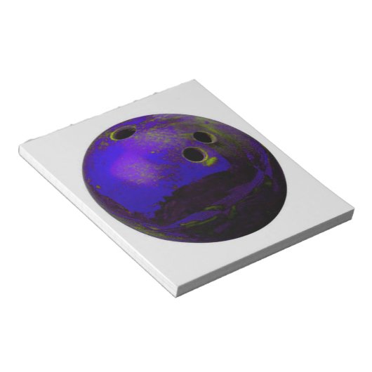 Bloc-note Blue Bowling Ball Personnaliser It (Incliné)