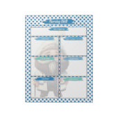 Bloc-note Blue Dr Gnome Modèle des compétences des étudiants (Tourné)