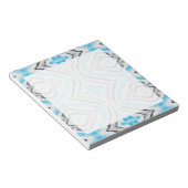 Bloc-note Blue Eye Shibori Tie Dye Motif rustique (Incliné)