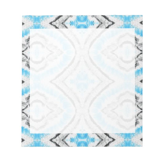 Bloc-note Blue Eye Shibori Tie Dye Motif rustique (Devant)