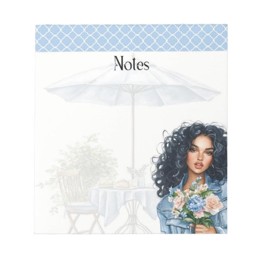 Bloc-note Blue Hour Blooms : Collection Notes Soft & Serene (Devant)