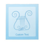 Bloc-note Blue Lyre (Devant)